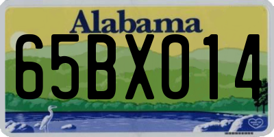 AL license plate 65BX014