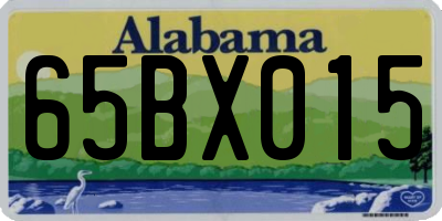 AL license plate 65BX015