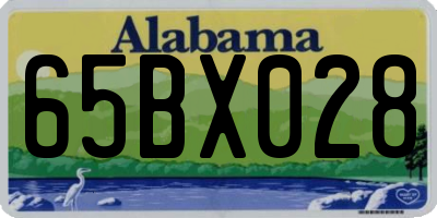 AL license plate 65BX028