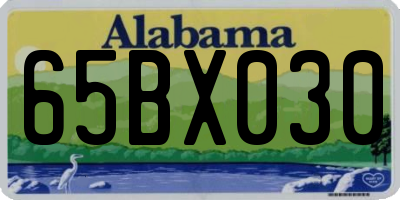 AL license plate 65BX030