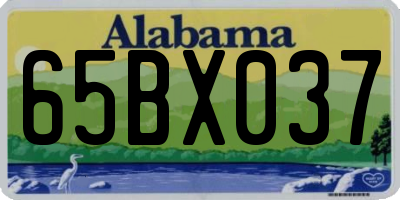 AL license plate 65BX037