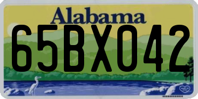 AL license plate 65BX042