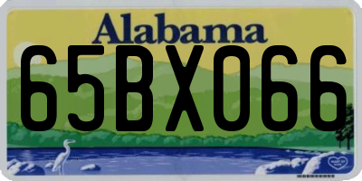 AL license plate 65BX066