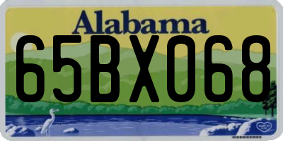 AL license plate 65BX068