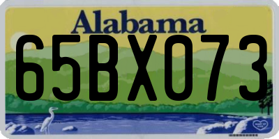 AL license plate 65BX073