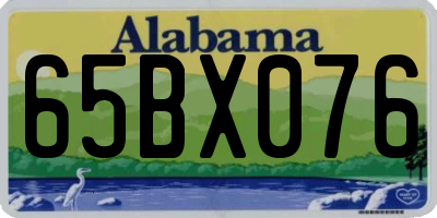 AL license plate 65BX076