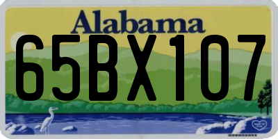 AL license plate 65BX107