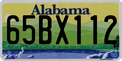 AL license plate 65BX112