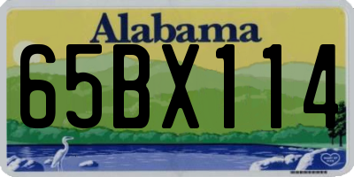 AL license plate 65BX114