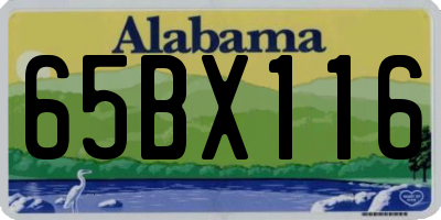 AL license plate 65BX116
