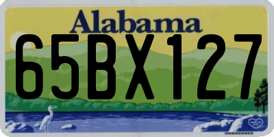 AL license plate 65BX127