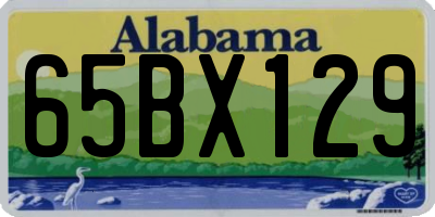 AL license plate 65BX129