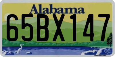 AL license plate 65BX147