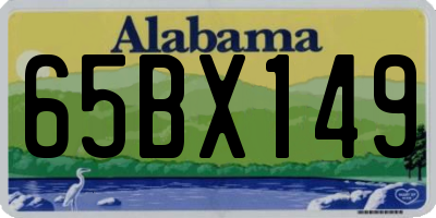 AL license plate 65BX149