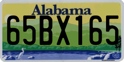 AL license plate 65BX165