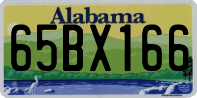 AL license plate 65BX166