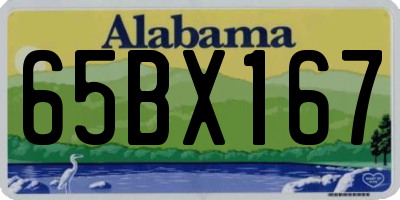 AL license plate 65BX167