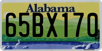 AL license plate 65BX170