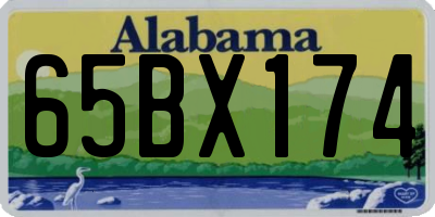 AL license plate 65BX174