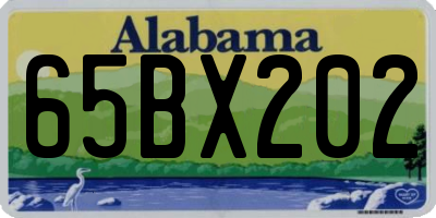 AL license plate 65BX202