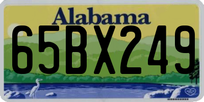 AL license plate 65BX249