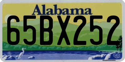 AL license plate 65BX252
