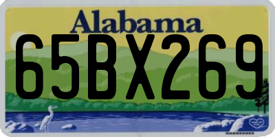 AL license plate 65BX269