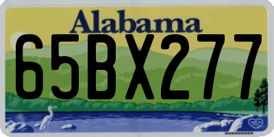 AL license plate 65BX277