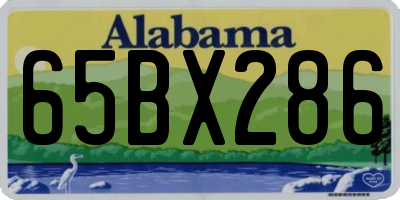 AL license plate 65BX286