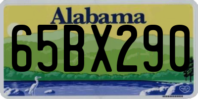 AL license plate 65BX290