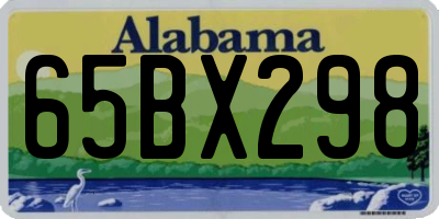 AL license plate 65BX298