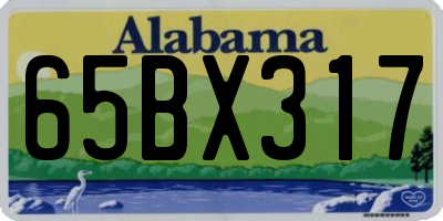 AL license plate 65BX317