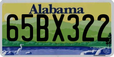 AL license plate 65BX322
