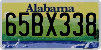 AL license plate 65BX338