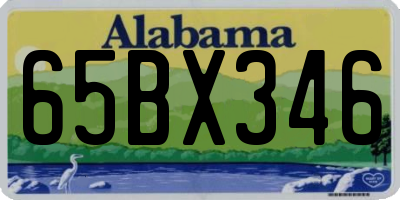 AL license plate 65BX346