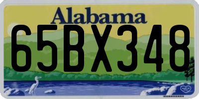 AL license plate 65BX348