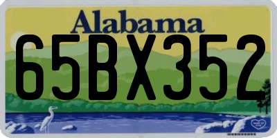 AL license plate 65BX352