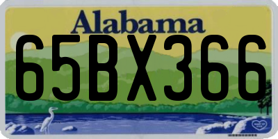 AL license plate 65BX366