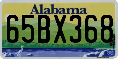 AL license plate 65BX368