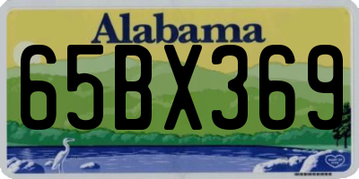 AL license plate 65BX369