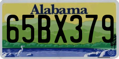 AL license plate 65BX379