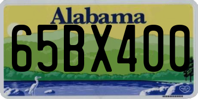 AL license plate 65BX400