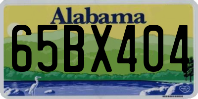 AL license plate 65BX404