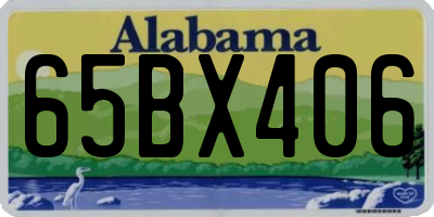 AL license plate 65BX406