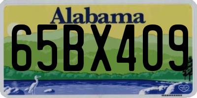 AL license plate 65BX409