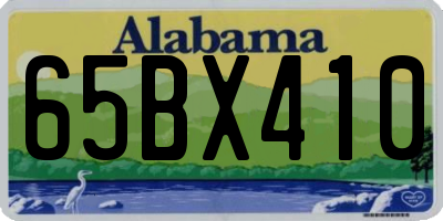 AL license plate 65BX410