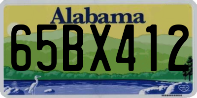 AL license plate 65BX412