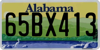AL license plate 65BX413