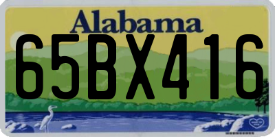 AL license plate 65BX416