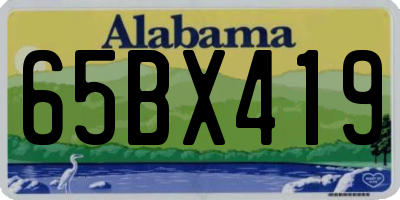 AL license plate 65BX419